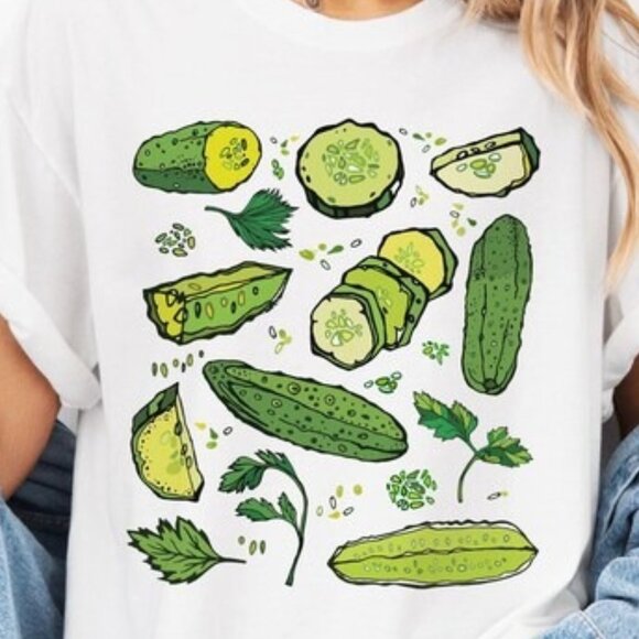 Pickles Shirt Pickle Shirt Dill Pickle Cottage Core Clothes - Picture 2 of 3